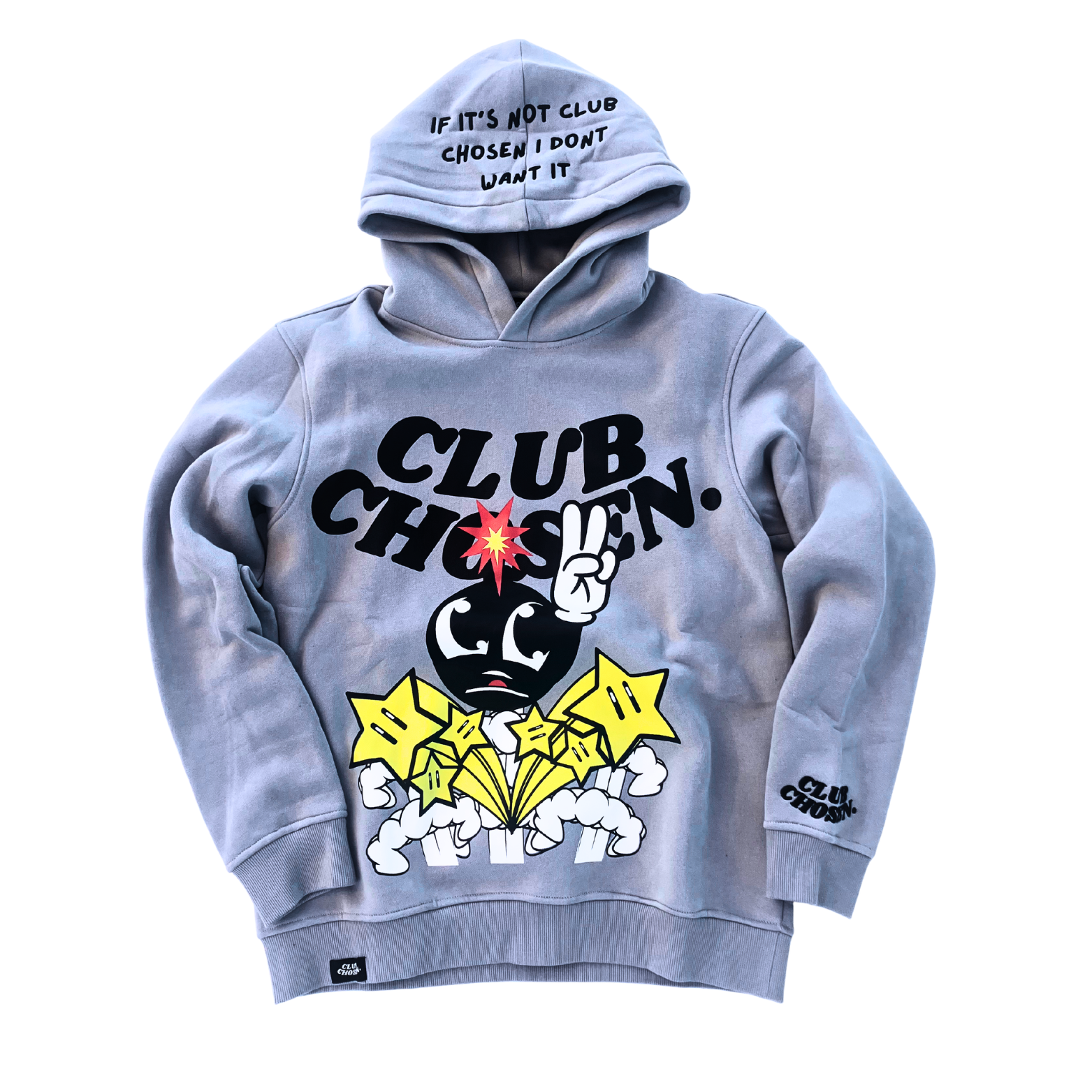 RIOT BOY HOODIE (crazy grey)